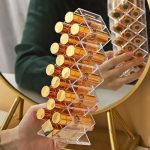 Průhledný 16dílný stojan na rtěnku