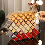 Průhledný 16dílný stojan na rtěnku