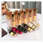 Průhledný 16dílný stojan na rtěnku