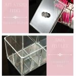 Kozmetikai tároló és rendszerező arcápoláshoz, fedéllel - Black Friday