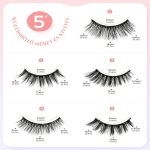 Set de gene false magnetice cu rimel - 5 perechi