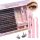 Set de gene false Tincses 2 în 1 cu lipici și fixator, îndepărtator de lipici, pensetă - 40D - 280 buc Q002