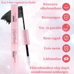 Set de gene false Tincses 2 în 1 cu lipici și fixator, îndepărtator de lipici, pensetă - 40D - 280 buc Q002