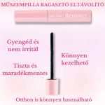 Set de gene false Tincses 2 în 1 cu lipici și fixator, îndepărtator de lipici, pensetă - 40D - 280 buc Q002