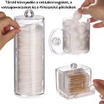 Átlátszó Kozmetikai Tároló Szett Fedelekkel - 3 Részes