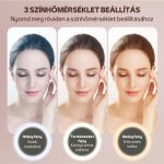 Kosmetička s odnímatelným zrcátkem s LED osvětlením, houbičkovými dělicími přepážkami, dvojitým zipem - černá