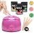 Wax 100 gyantázó szett - 300 g gyantával és 10 db spatulával - Rózsaszín
