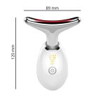 Intenzívna elektrická svetelná terapia - masážny prístroj na vrásky a spevnenie pokožky - ES-1081 - biely