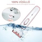 Set de aparat de ras electric cu capete interschimbabile, pentru utilizare uscata si umeda, pentru toate tipurile de piele - Alb-Roz