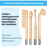 Nagyfrekvenciás Arcápoló Gép 4 Cserélhető Fejjel, Hajápoló Funkcióval, Minden Bőrtípusra