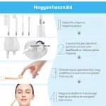 Nagyfrekvenciás Arcápoló Gép 4 Cserélhető Fejjel, Hajápoló Funkcióval, Minden Bőrtípusra