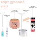 Set de epilare Pro-Wax 100 - 400 g ceară, spray de curățare pre-epilare, ulei post-epilare și 10 spatule - roz deschis