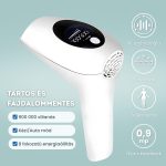 IPL Villanófényes Szőrtelenítő Készülék 900 000 Villanattal Otthoni Használatra Férfiaknak és Nőknek, Fehér