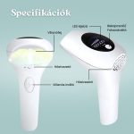 IPL Villanófényes Szőrtelenítő Készülék 900 000 Villanattal Otthoni Használatra Férfiaknak és Nőknek, Fehér