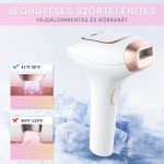 Professzionális IPL Villanófényes Készülék Otthoni Használatra, 9 fokozattal, 3 móddal, Jéghűtéses Funkcióval, Fehér