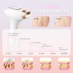 Professzionális IPL Villanófényes Készülék Otthoni Használatra, 9 fokozattal, 3 móddal, Jéghűtéses Funkcióval, Fehér