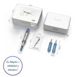 Dr. Pen M8 Dermapen Premium Bezdrôtové Microneedling pero s nastaviteľnou hĺbkou ihly a 6 rýchlosťami – Sivá