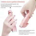 Dámsky elektrický holiaci strojček 2 v 1 – na tvár a telo, na suché aj mokré holenie – ružový