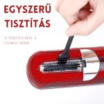 Akumulátorový zastřihovač konečků vlasů - červený