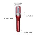 Akumulátorový zastřihovač konečků vlasů - červený