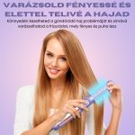 Žehlička na vlasy a kulma 2 v 1 s více nastaveními teploty, pro krátké i dlouhé vlasy - fialová - WT-077-2