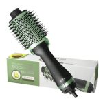 Vysoce výkonný kartáč na vlasy Avocado 3D s více režimy, negativními ionty - zeleno-černý