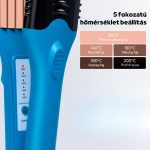 Žehlička na vlasy s vyměnitelnými 3D vzorovanými deskami, více nastaveními teploty, pro všechny typy vlasů