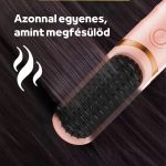 Přenosný hřeben na rovnání vlasů s třístupňovým nastavením, rychlým ohřevem, inovativním designem - růžový