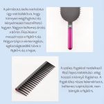 Kartáč na vlasy s vzduchovým polštářem a hřebenem se širokými zuby pro styling a česání - růžový