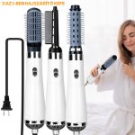 Stylingový kartáč na vlasy se 3 vyměnitelnými hlavicemi, více rychlostí a teplot, negativní ionty - bílý