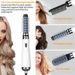 Stylingový kartáč na vlasy se 3 vyměnitelnými hlavicemi, více rychlostí a teplot, negativní ionty - bílý