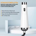 Stylingový kartáč na vlasy se 3 vyměnitelnými hlavicemi, více rychlostí a teplot, negativní ionty - bílý