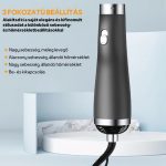 Hair Styling Brush with 3 Interchangeable Heads, Multiple Speeds and Temperatures, Negative Ions - Black