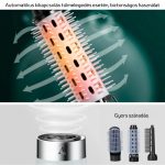 Hair Styling Brush with 3 Interchangeable Heads, Multiple Speeds and Temperatures, Negative Ions - Black