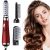 Hair Styling Brush with 3 Interchangeable Heads, Multiple Speeds and Temperatures, Negative Ions - Red
