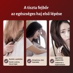 Elektrický masážní kartáč na vlasy s dávkovačem oleje a terapií červeným světlem, červený