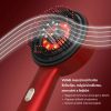 Perie electrică pentru masajul scalpului cu aplicator de ulei și terapie cu lumină roșie, roșie