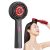 Elektrický masážní kartáč na vlasy s dávkovačem oleje a terapií červeným světlem, šedý