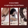 Perie electrică pentru masajul scalpului cu aplicator de ulei și terapie cu lumină roșie, gri