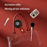 Elektrický masážní kartáč na vlasy s dávkovačem oleje a terapií červeným světlem, šedý