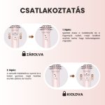 3 v 1 otočná horkovzdušná kulma a fénová kartáč s iontovou technologií, růžová