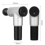 Vibrációs masszázspisztoly - Ezüst