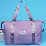 Nastaviteľná veľkosť, vodotesná cestovná taška do posilňovne - fialová