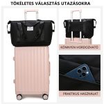 Nastaviteľná veľkosť, vodotesná cestovná taška do posilňovne - čierna