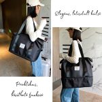 Nastaviteľná veľkosť, vodotesná cestovná taška do posilňovne - čierna