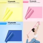 Bandă elastică colorată și multifuncțională pentru modelarea corpului - 3 bucăți