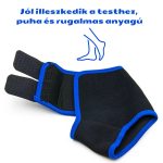 Hipoallergén Bokaszorító Tépőzárral - Fekete-Kék - Black Friday