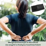 Hipoallergén Deréktámasztó Öv Férfiaknak és Nőknek - Fekete 