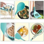 Set de servire de bucătărie din silicon, 11 piese - Verde