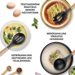 11 db-os Szilikon konyhai tálaló szett Szürke